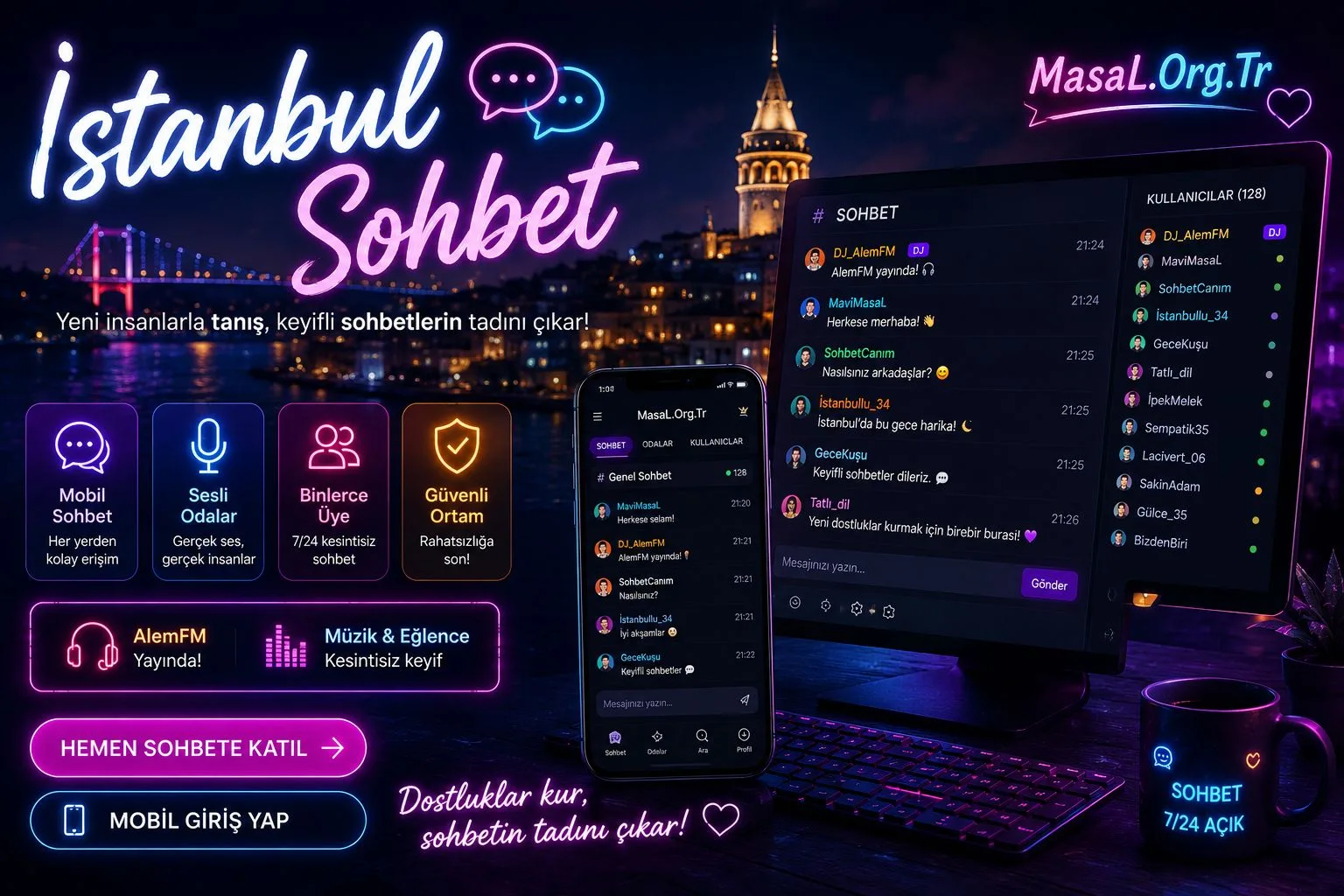 İstanbul Sohbet Odaları ve Arkadaş Edinme Yolları  