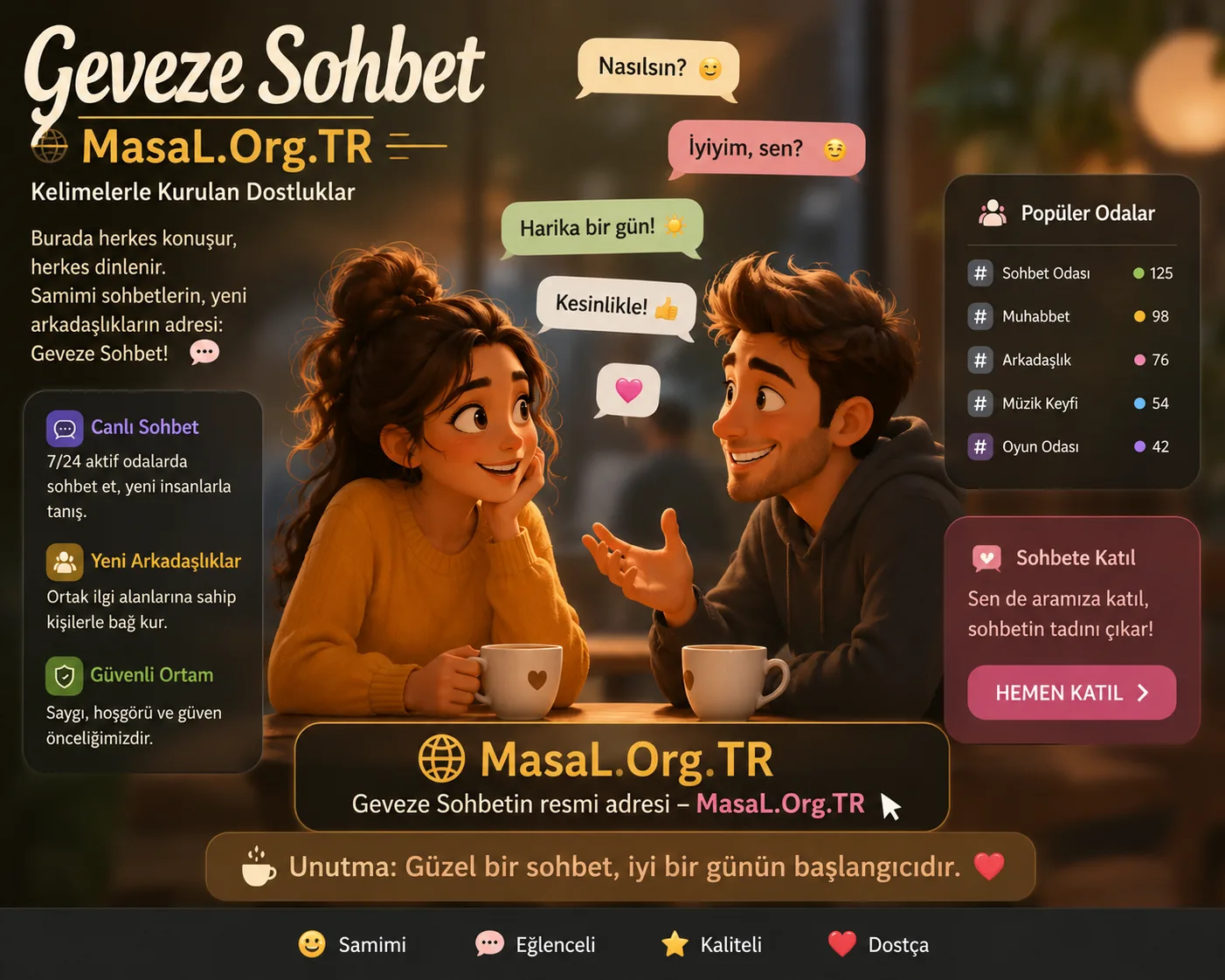 Geveze Sohbet Farkı ile Farklı Yaş Gruplarından İnsanlarla Tanışın